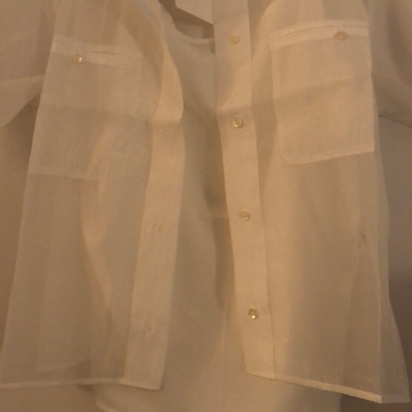Women’s White Button Down Blouse - Picture 5 of 9